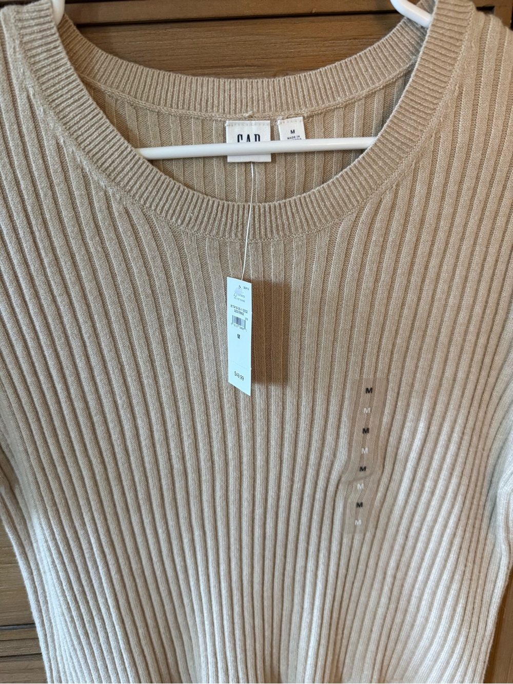 Gap Factory CashSoft Ribbed Crewneck T-shirt - Picture 2 of 3